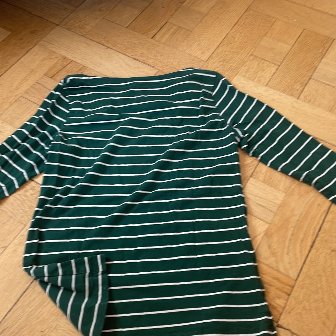 Our best basics tröja medelärmad grön och vit - 90