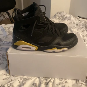 Nike Jordans - Svarta jordan skor i storlek 42, aldrig använda