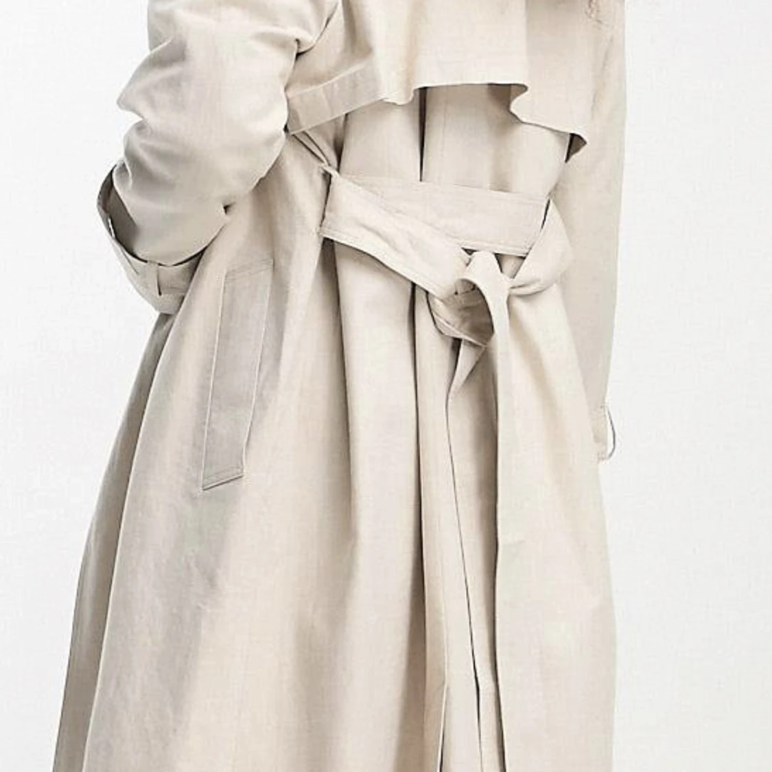 Trenchcoat i linneblandning  - 91