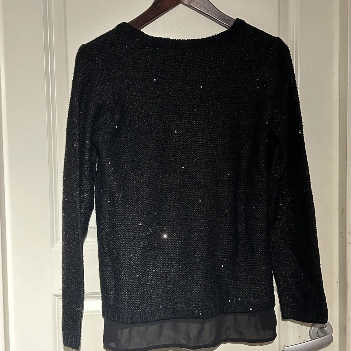 Svart stickad tröja - 90