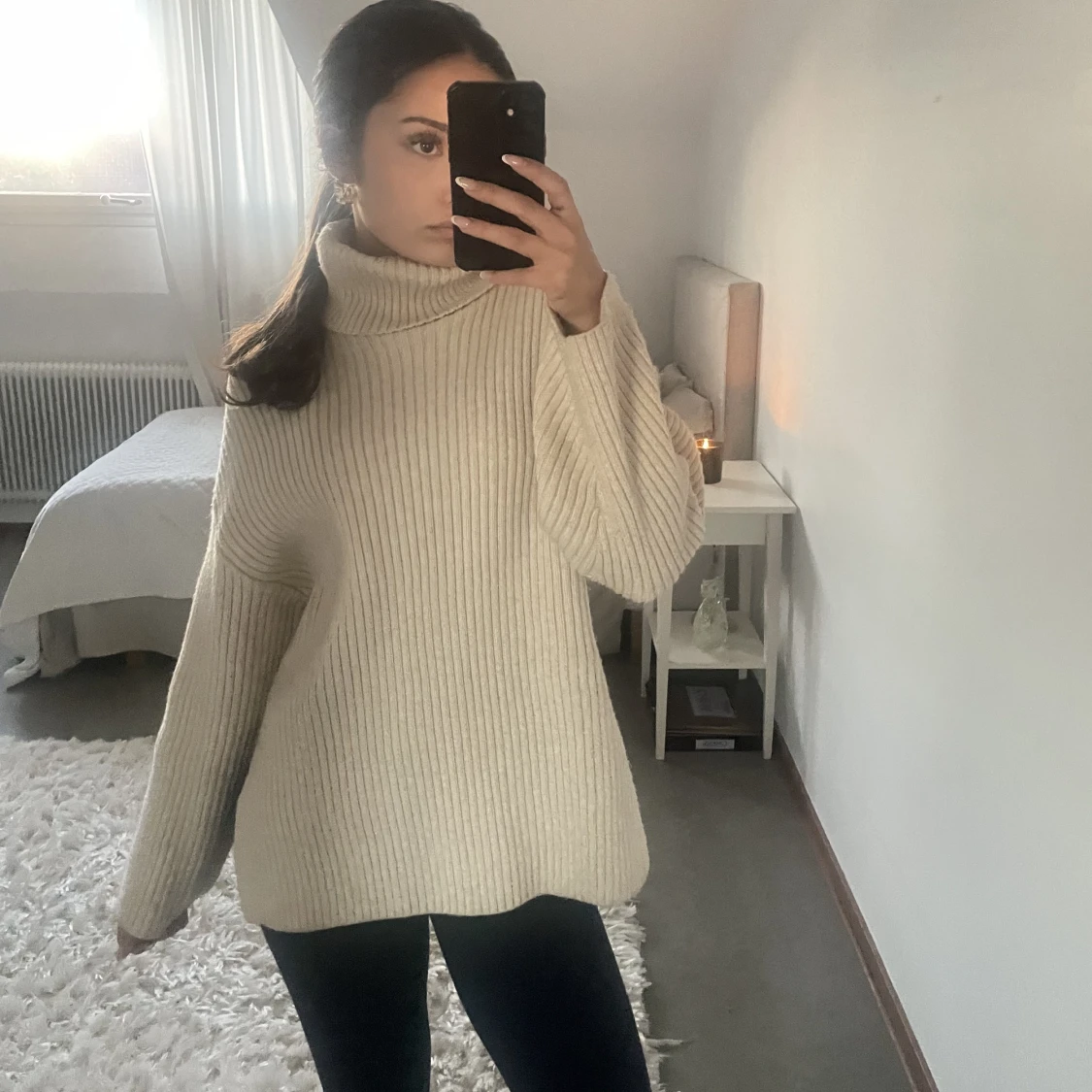 Polo stickad tröjađđ§„đ€