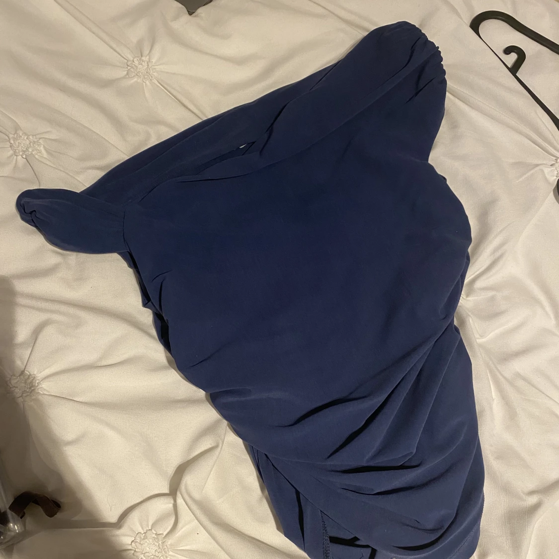 Off shoulder topp blå  - 91