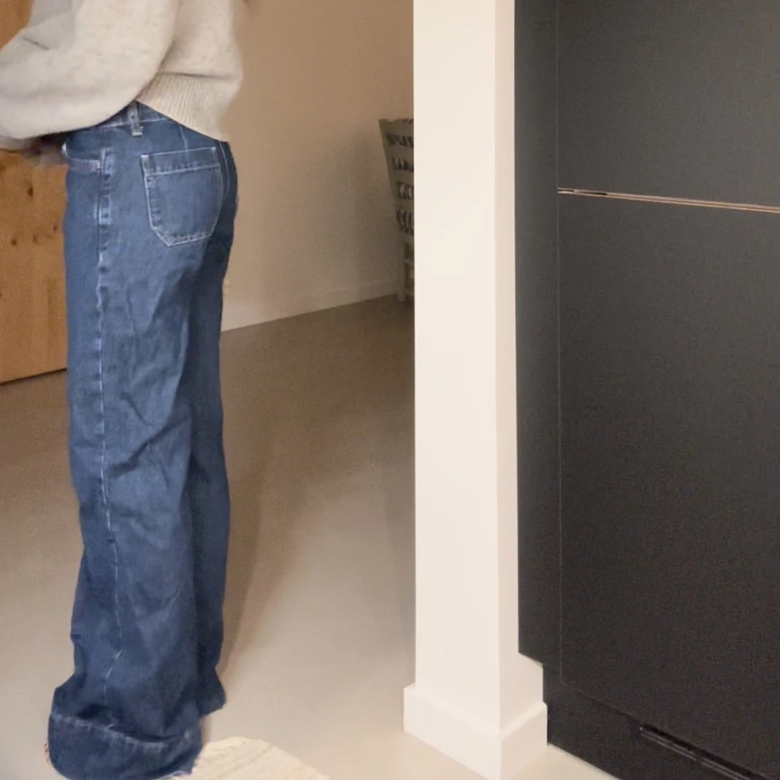 Blåa flare jeans - 91