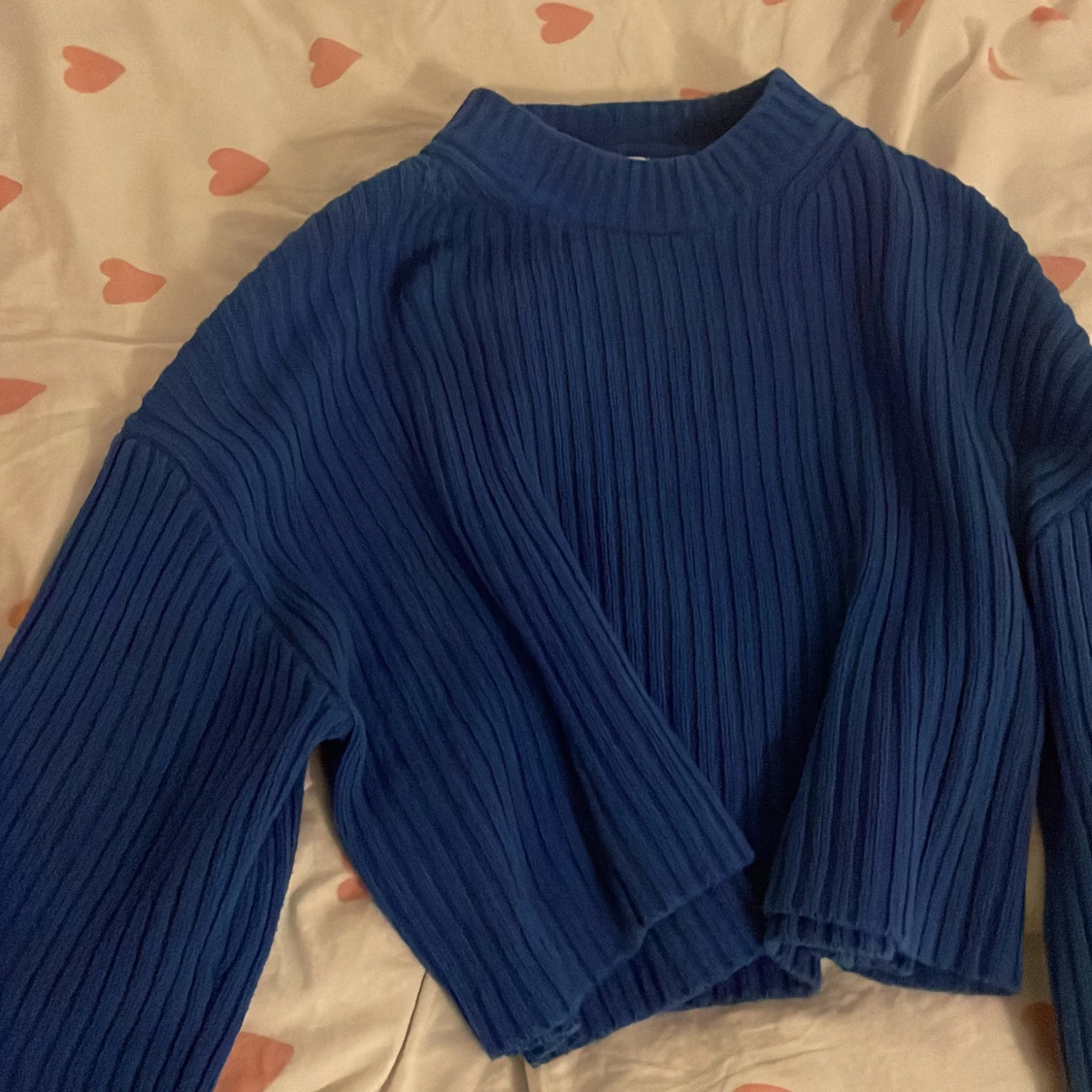 Blå Crop Tröja💕 - 90