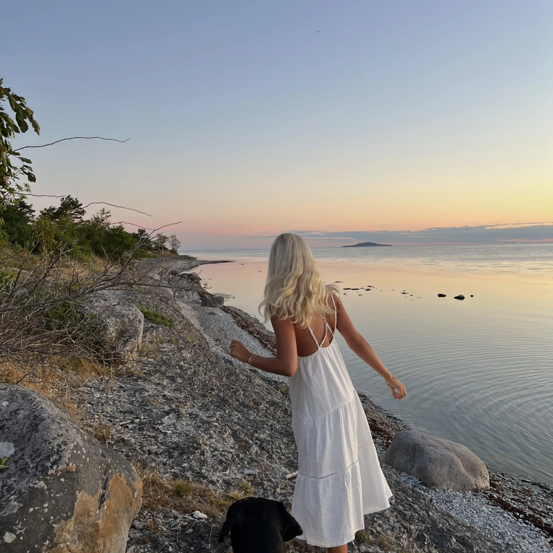 Vit klänning från bershka - 90