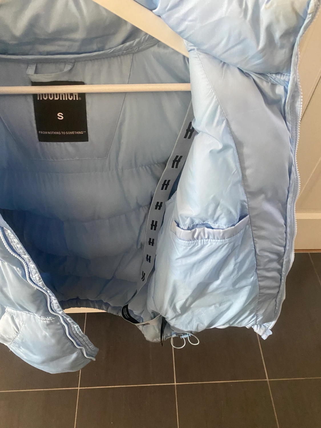 Hoodrich blå vinterjacka 