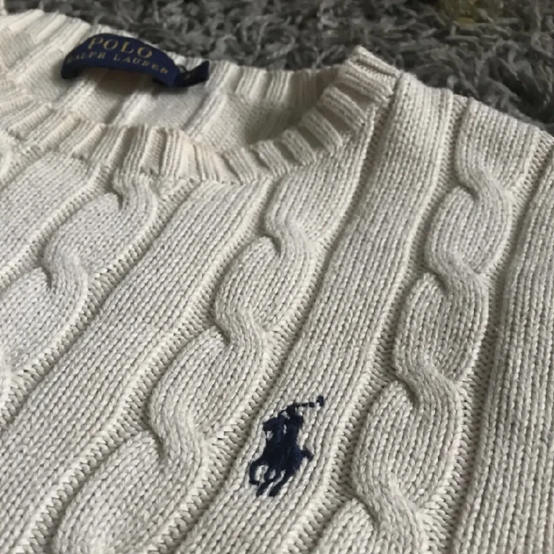 Ralph Lauren kabelstickad tröja