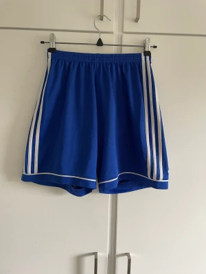 Adidas shorts - Blåa adidas shorts i storlek s. Bra skick, finns några fläckar på dem. 