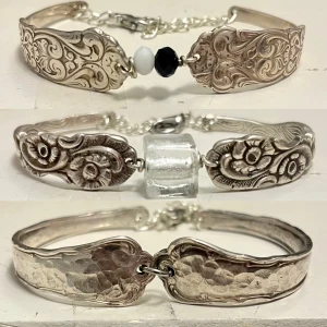 Nysilver armband  - Nysilver armband gjort på sked skaft o kostar 250kr st. 