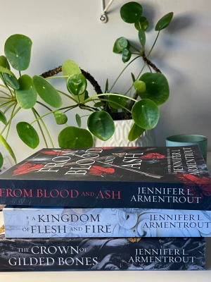 Fantasyserie: From Blood and Ash - From Blood and Ash serien, populär på TikTok.  Alla böckerna är helt olästa. Nypriset på adlibris är 303kr för bok 1 och 3, och bok 2 283kr.  Säljer en bok för 145kr eller alla för 400kr.💓
