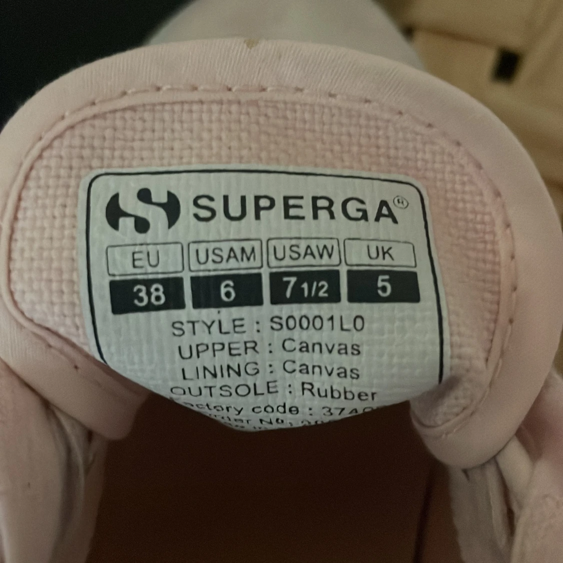 Rosa sneakers tygskor - 90