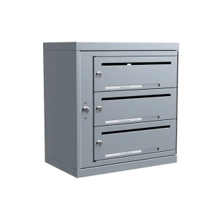 Lynx Liggande 1×3 fack - Fastighetsbox med 3 fack (passar för 3 lägenheter)