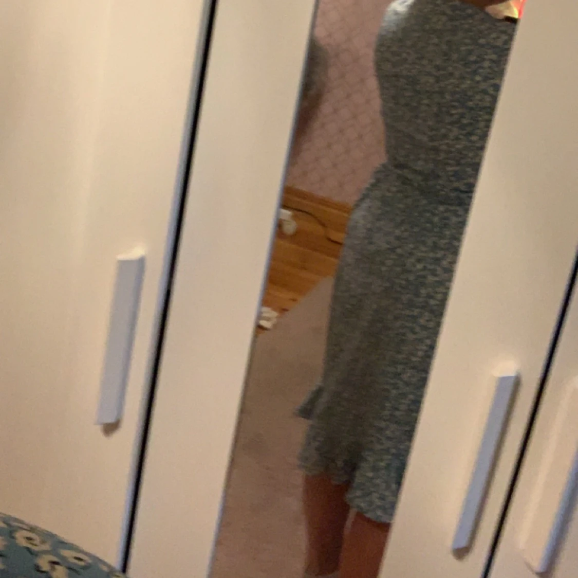 Blå fin klänning  - 90