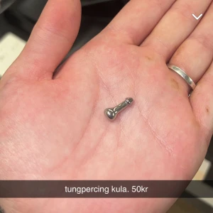 Tungpercing kula - allt står i bild