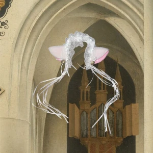 Vit/rosa kattörron🎀🤍 - Säljer nu mina vita/rosa kattörron med bjällra 🔔, då den inte kommer till användning. 