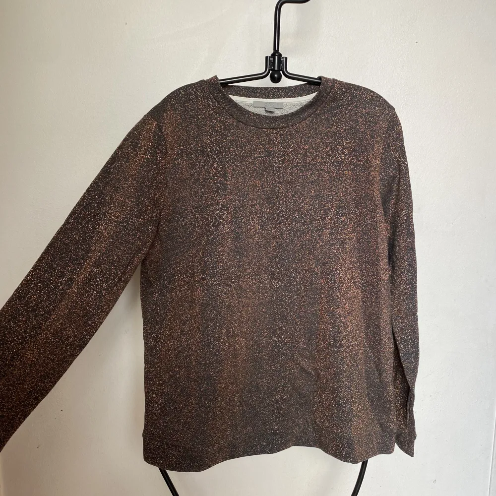 Brun-glittrig tröja/sweatshirt från Cos. Storlek S och knappt använd.. Tröjor & Koftor.