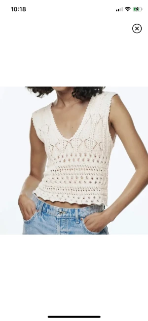 Zara topp virkad - Så fint linne från zara!