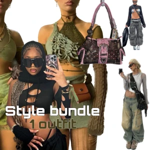 Style bundle  - Nu är jag tillbaka med ett nytt pack som är uppgraderat! Många har älskat de packen jag gjort förut så nu är det dags igen! Skriv storlek och stil så fixar jag ett costum made pack innehållande 1 topp, 1 underdel, 2 accessoarer. Överraskning🧿