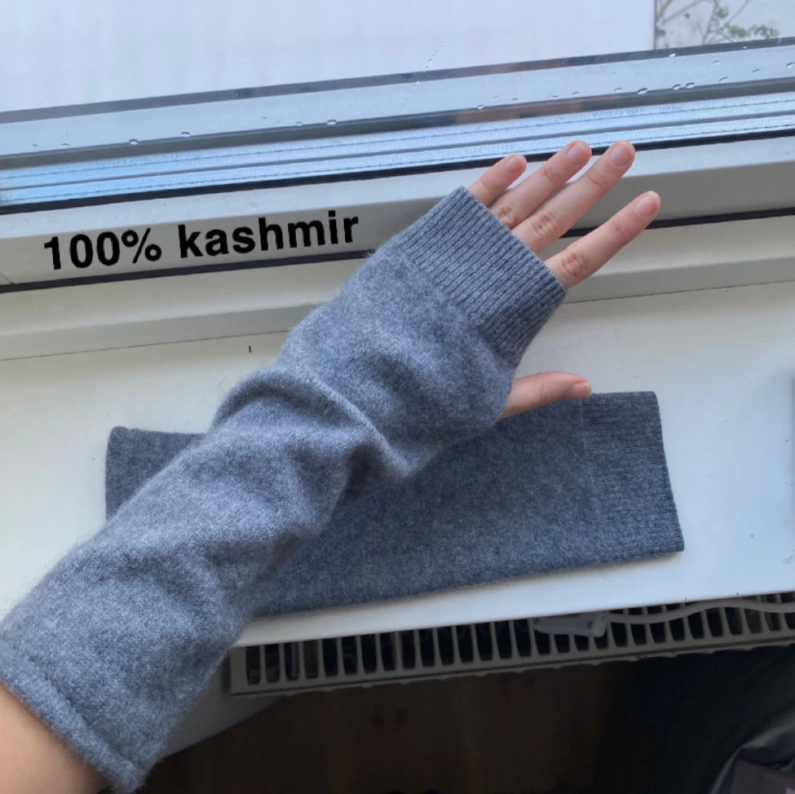 100% kashmir handledsvärmare