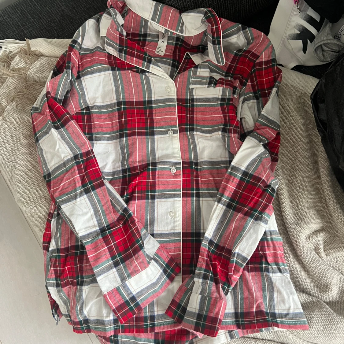 Oversized pyjamasskjorta