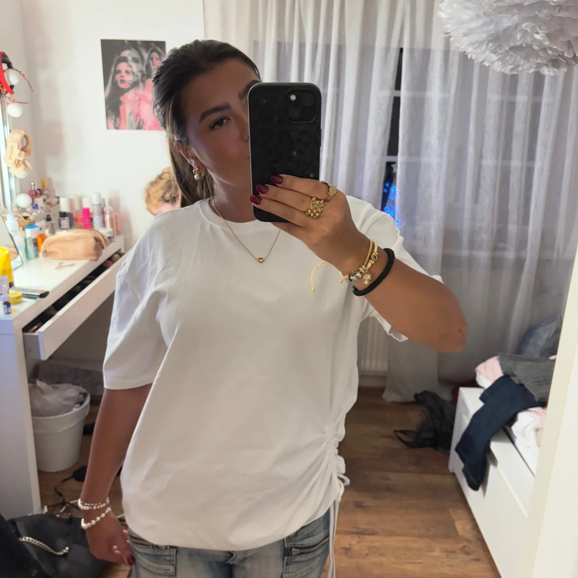 Cool t-shirt med snörning