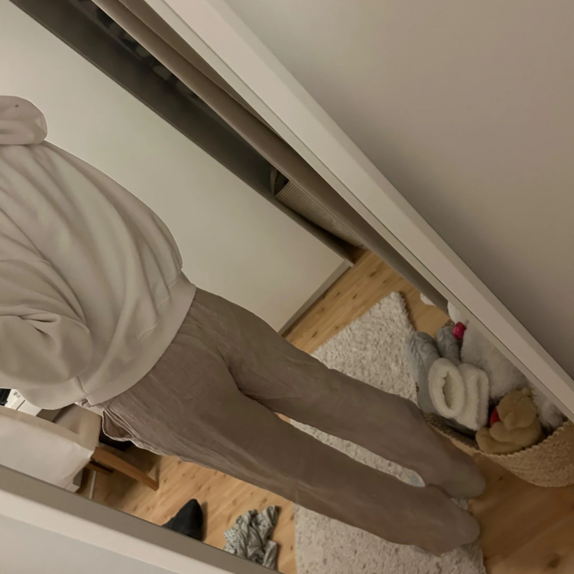 Beige linnebyxor från Design by Si - 4