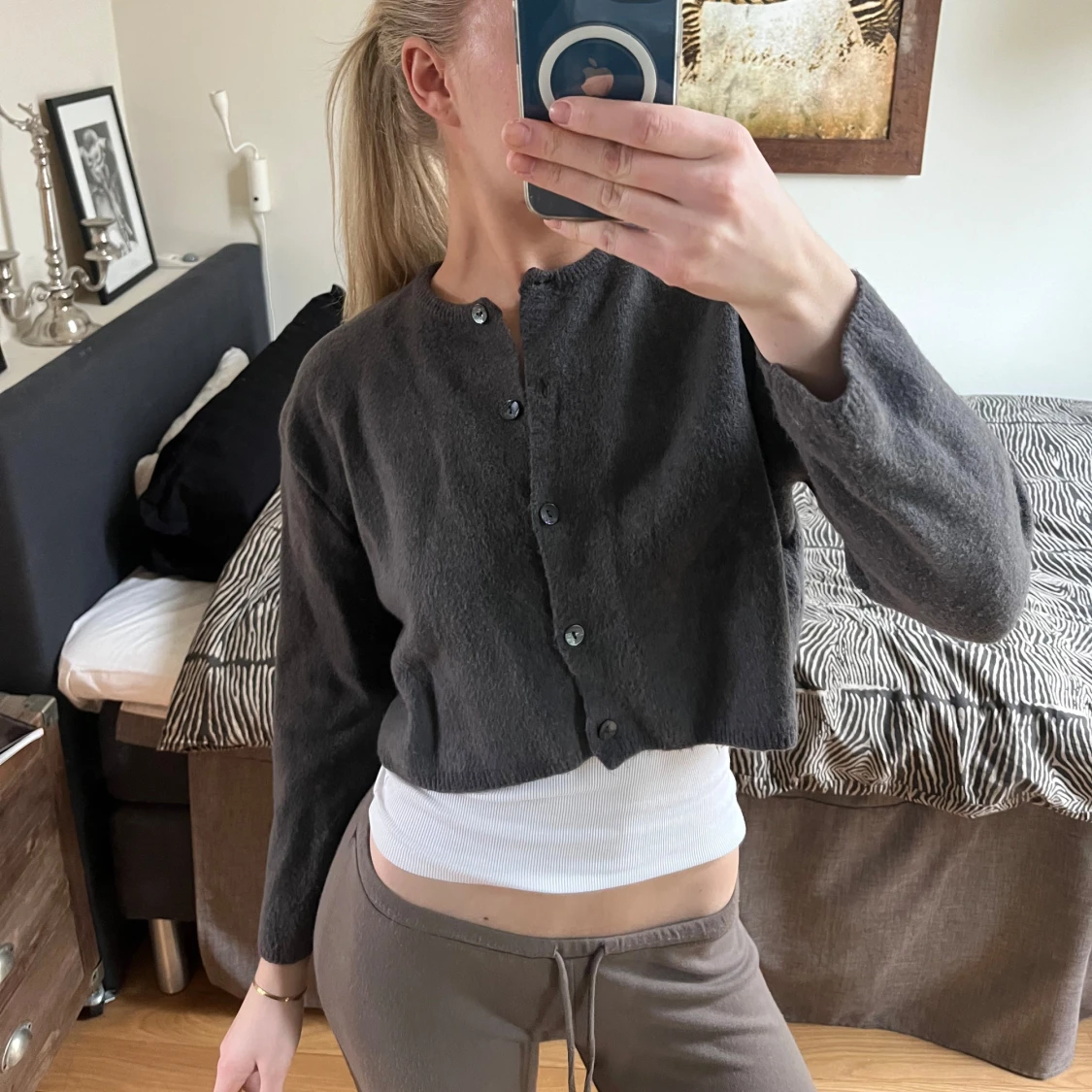 Grå kofta från Zara