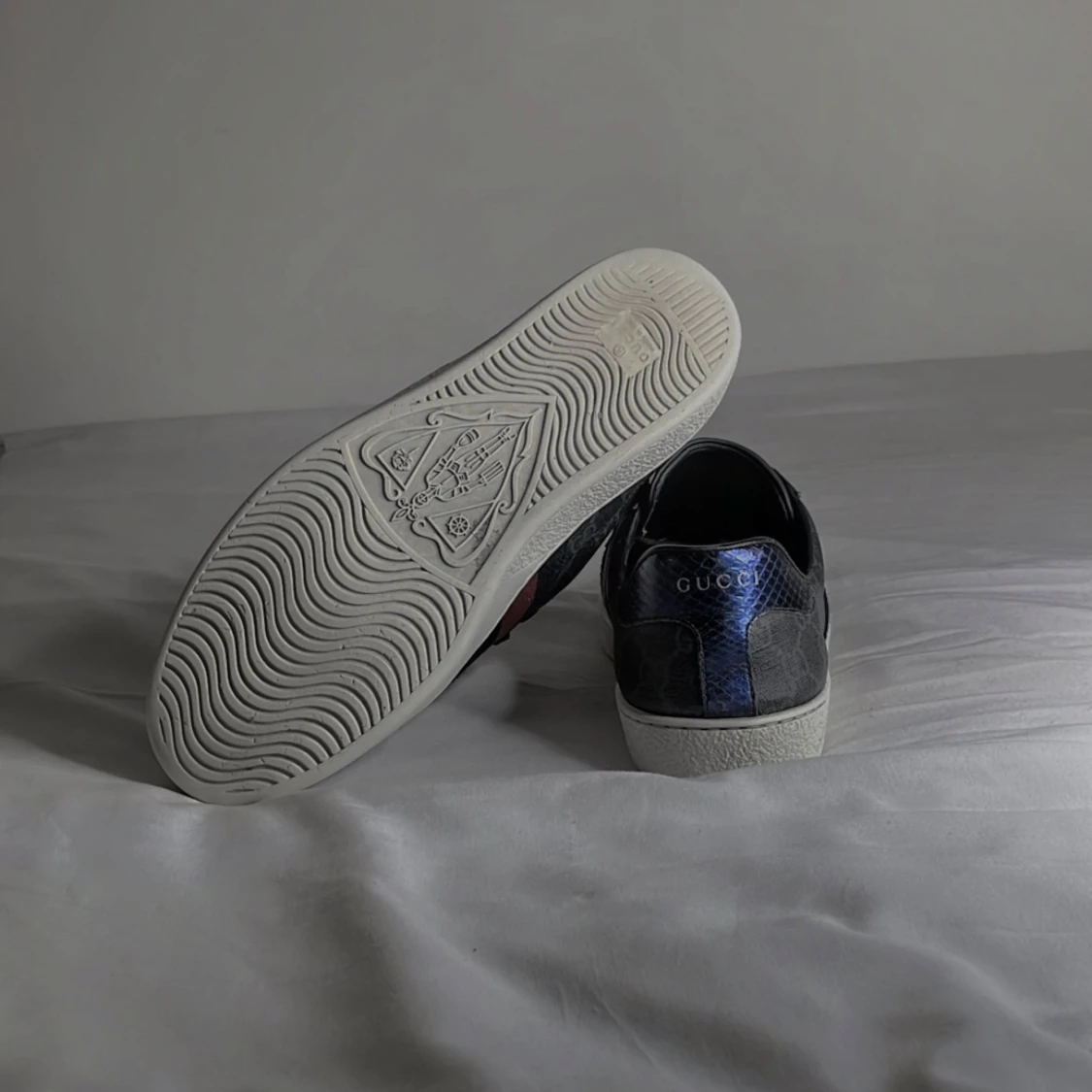 Svarta gucci ace sneakers - 3