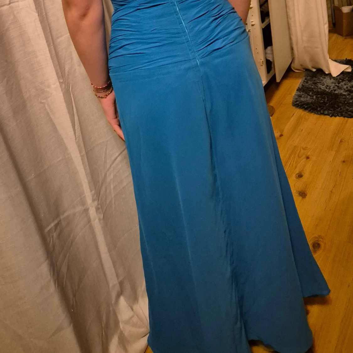 Blå långklänning / balklänning - 91