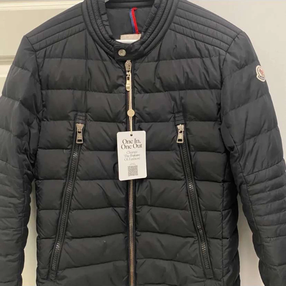 Svart quiltad jacka från Moncler - 93