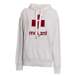 SÖKER Grå hoodie med rött tryck  från Isabel Marant  - Hej! Jag söker exakt en sådan här hoodie i färgen grå med rött tryck i storlek xs-s. Skriv gärna om ni har en sådan.💗