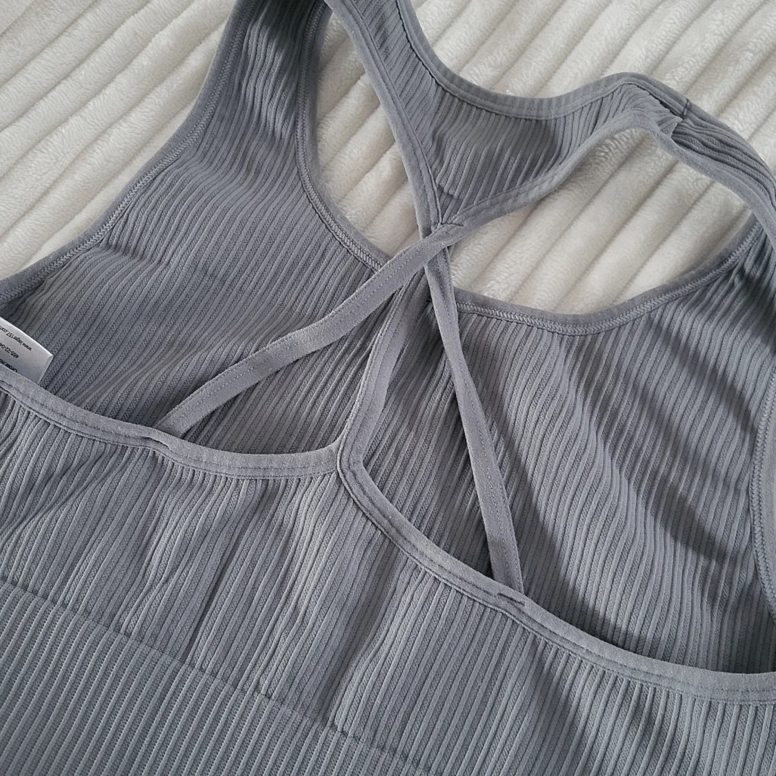 Grått ribbat träningsset från 157 - 1