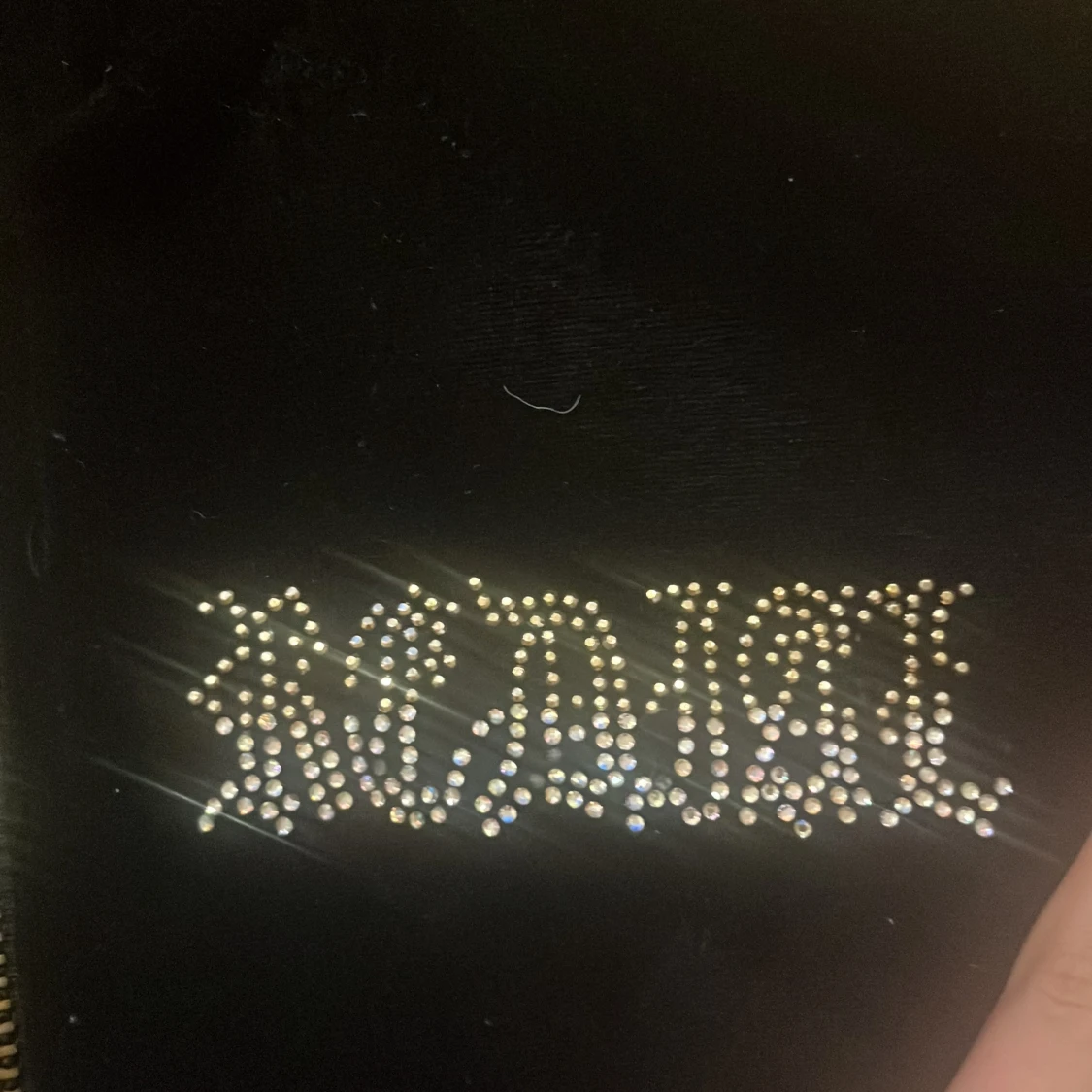 Svart hoodie med strassdetaljer från Redial - 1