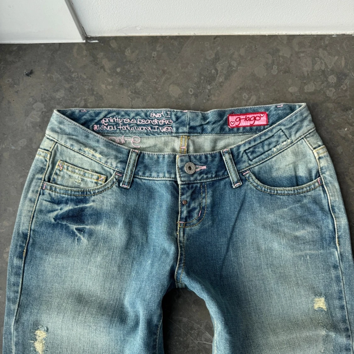 Lågmidjade jeans  - 1