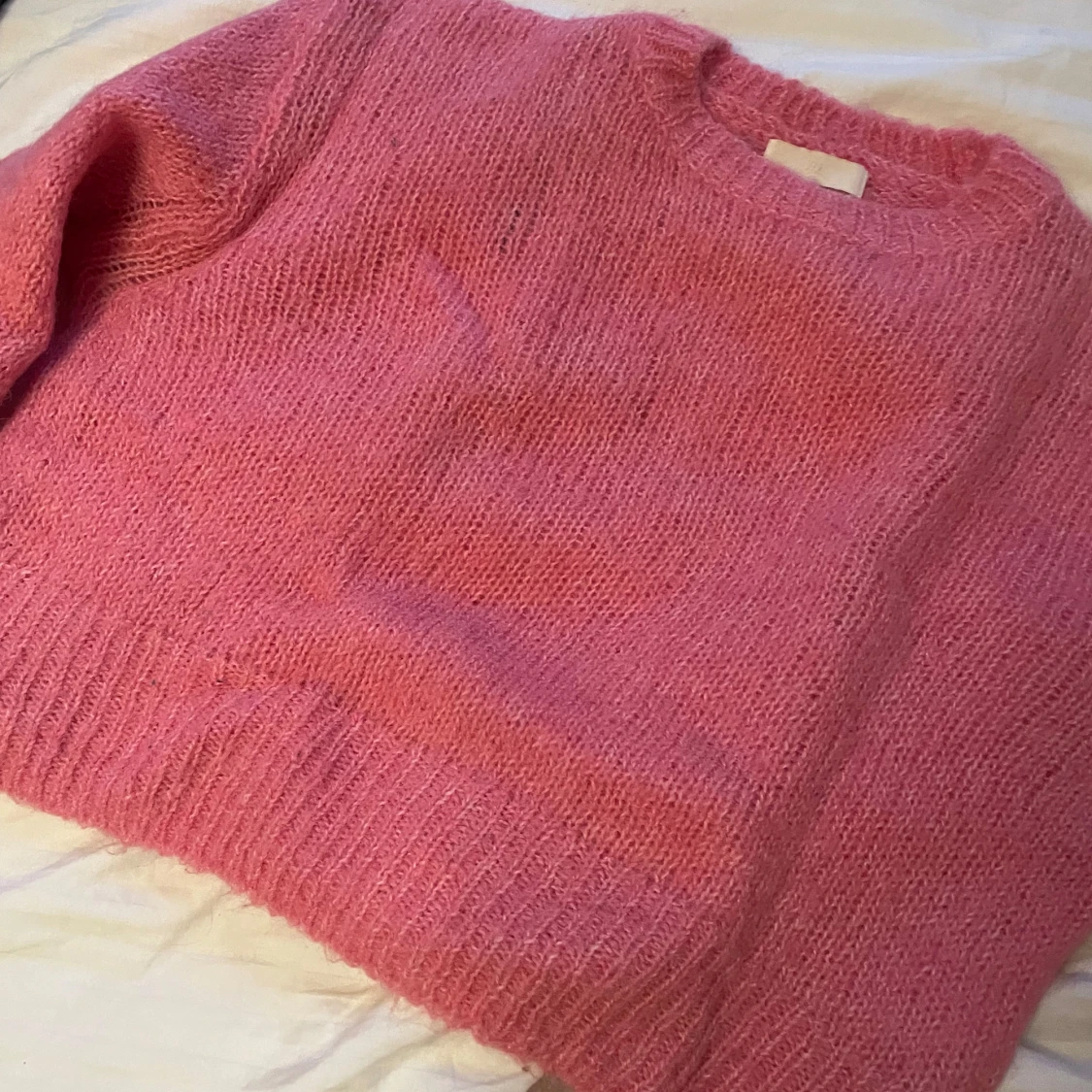 Rosa stickad tröja - 2