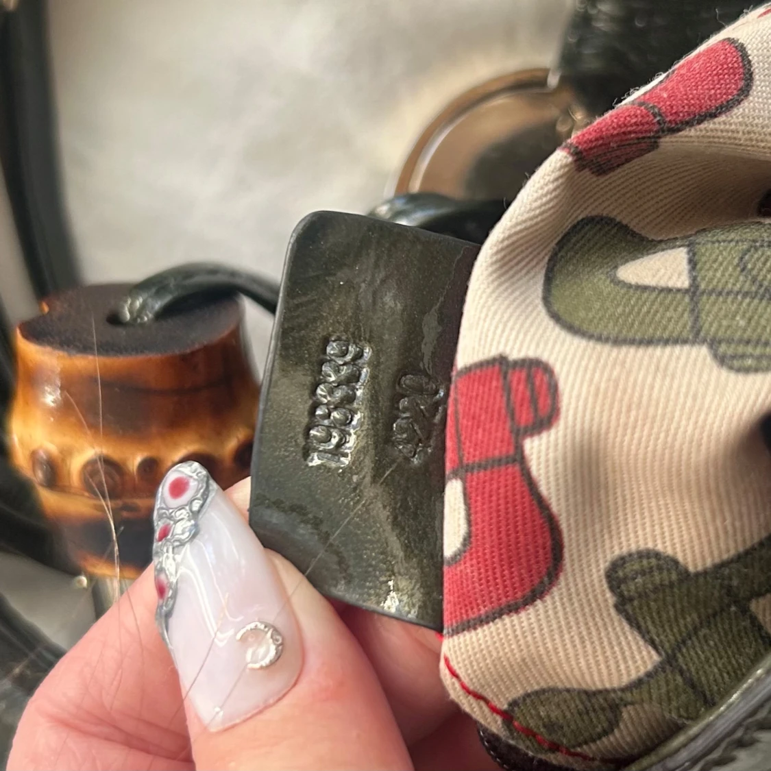 Grön retro Gucci indy väska - 2