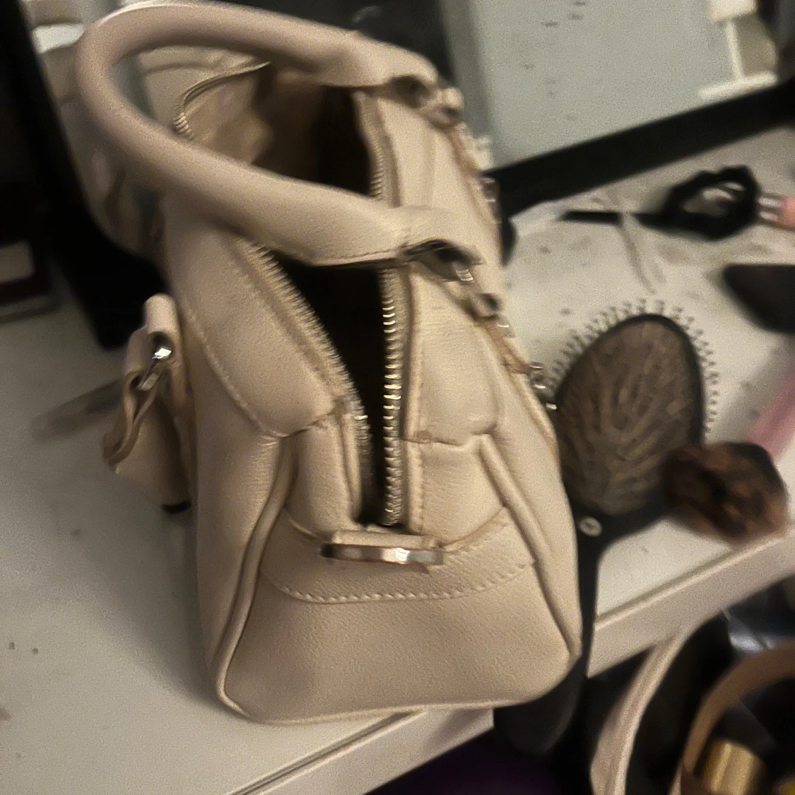 Beige handväska - 4