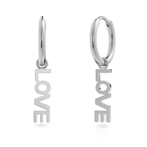 silver ”love” örhängen - lite använda men grymt bra skick och riktigt snygga.🕺man får med lådan när man köper.