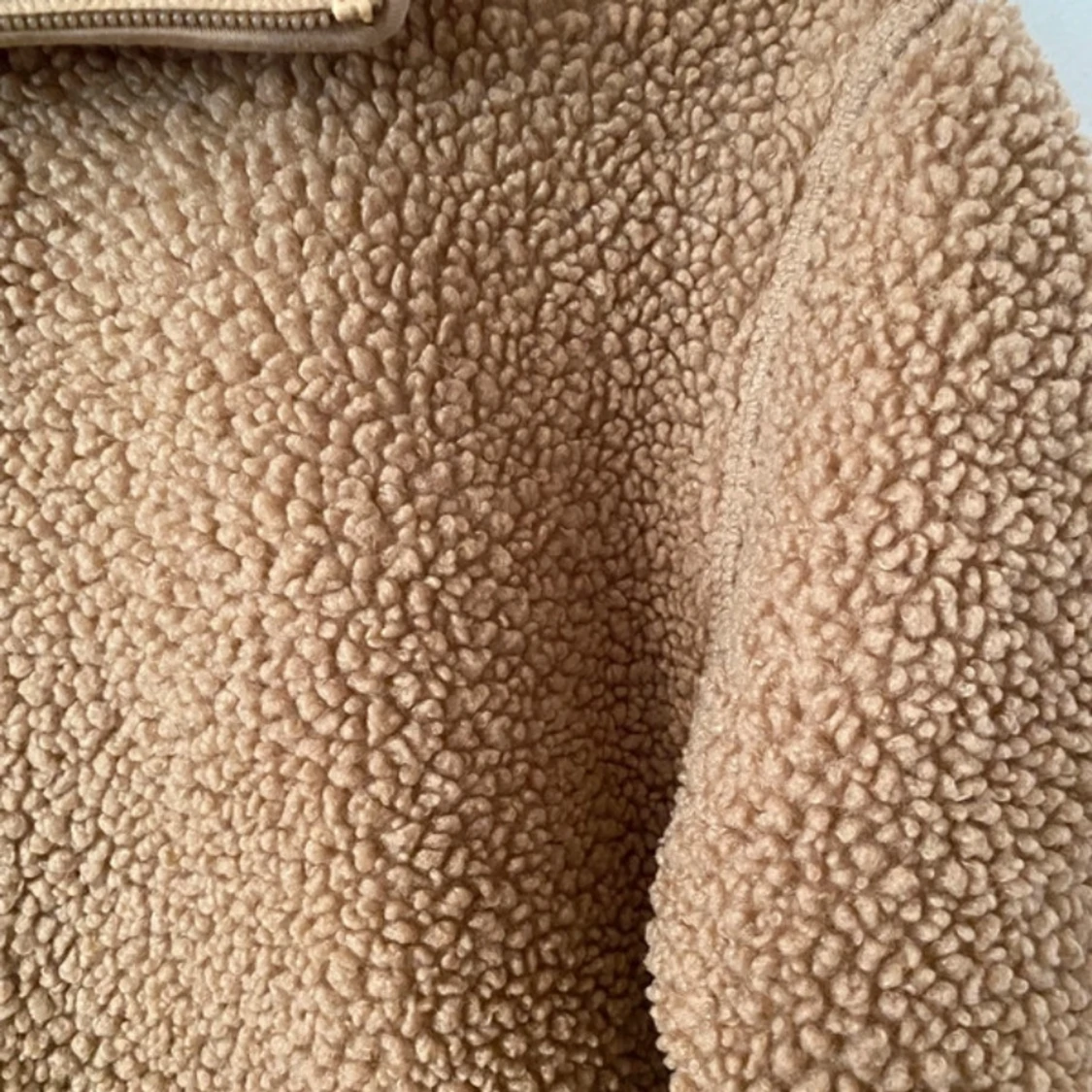 Beige teddyjacka  - 4