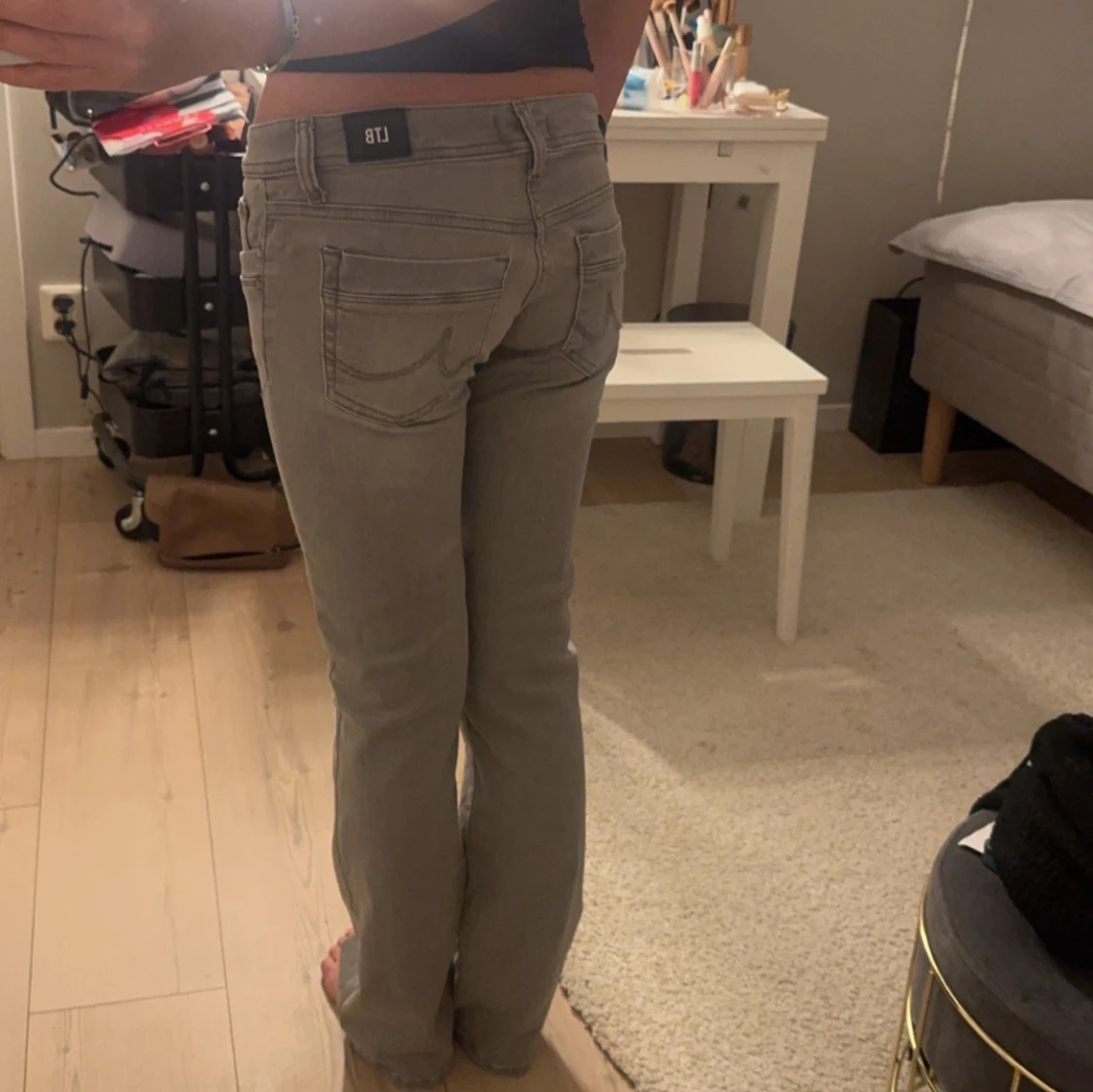 Grå bootcut jeans Ltb  - 90