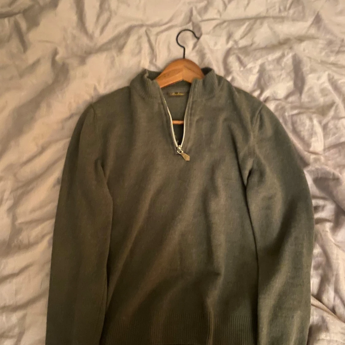 Grön stenströms halfzip 