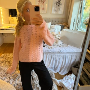 Stickad tröja - Jättefin stickad rosa tröja💕💞🎀🌸