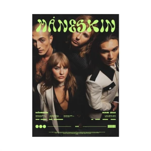 Måneskin - Letar du efter något nytt till din inredning? Denna eleganta affisch, 50x70 cm, tryckt på högkvalitativt papper, kan vara perfekt för ditt rum. Hör av dig om du är intresserad!