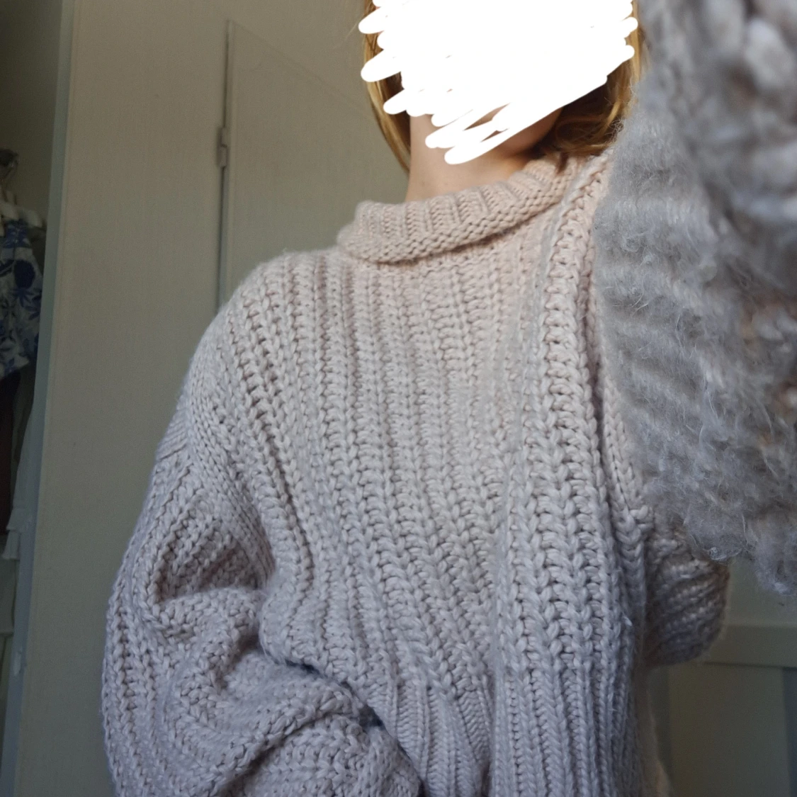 Supergosig stickad tröja - 90