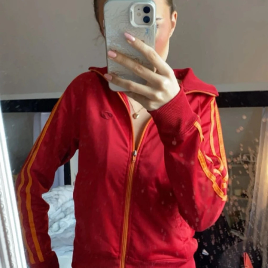 Röd/orange träningskofta - 91