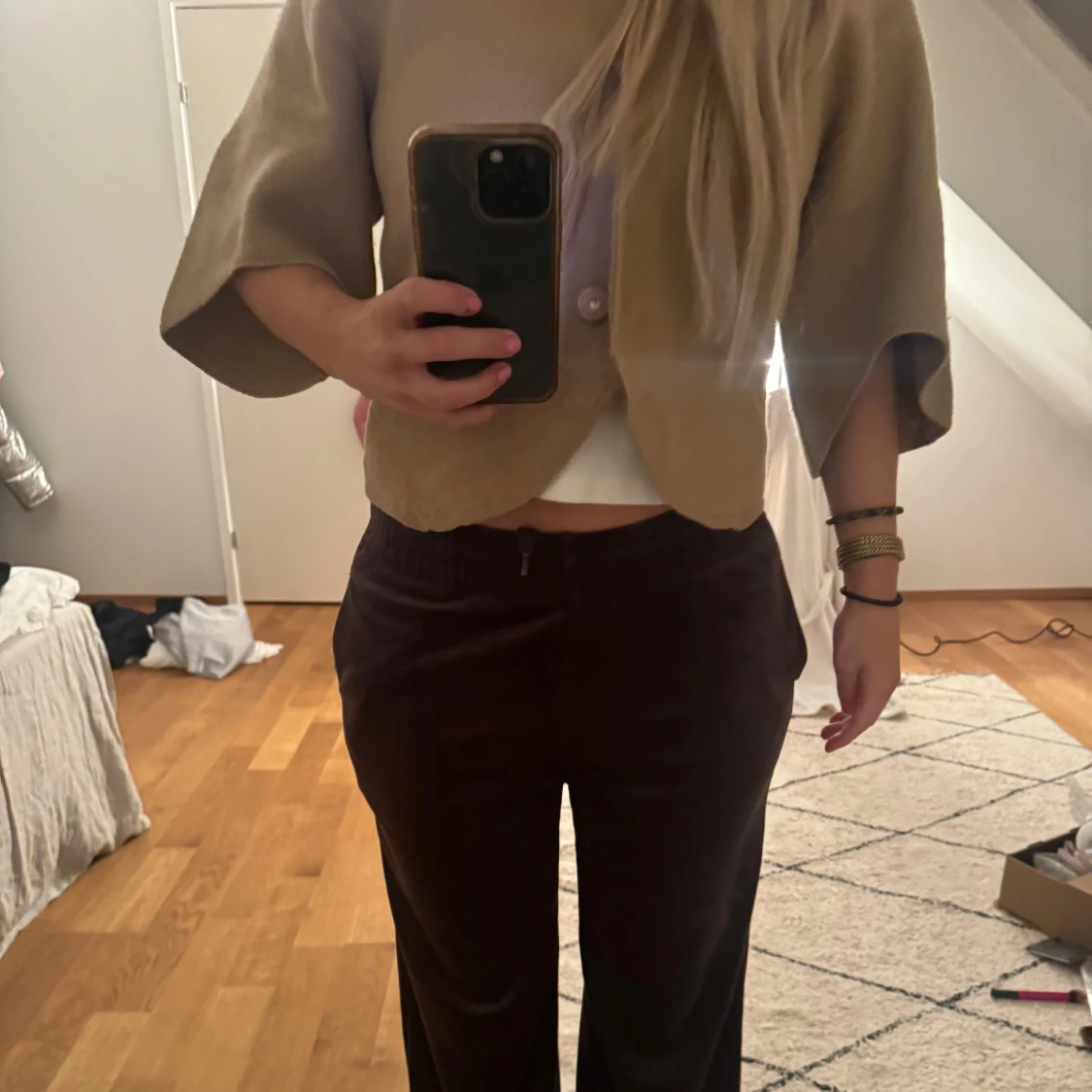 Bruna mjukisbyxor  - 90