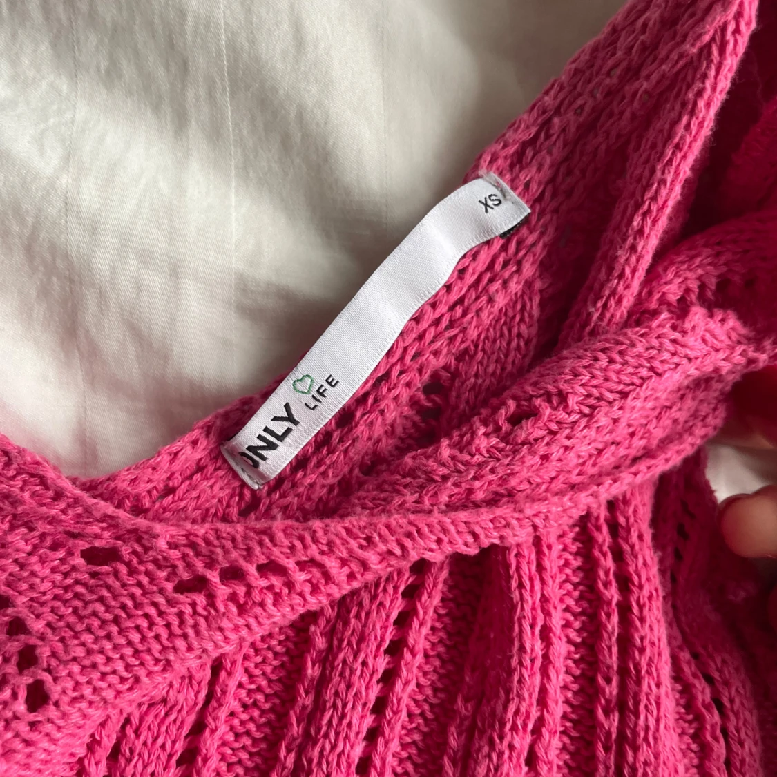 Rosa stickad topp från ONLY - 91