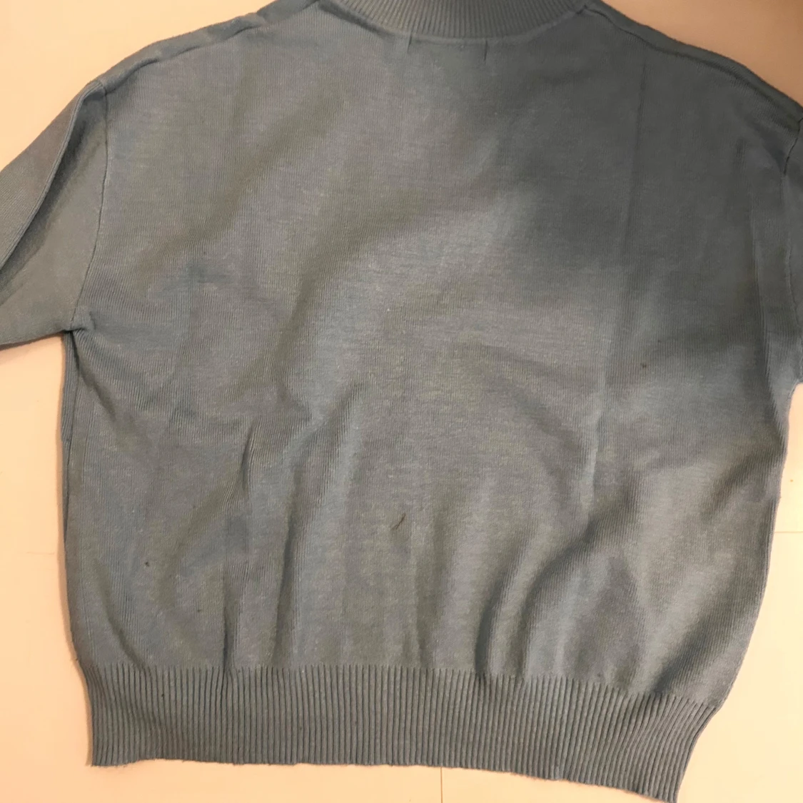 Blå lång armad tröja  - 91