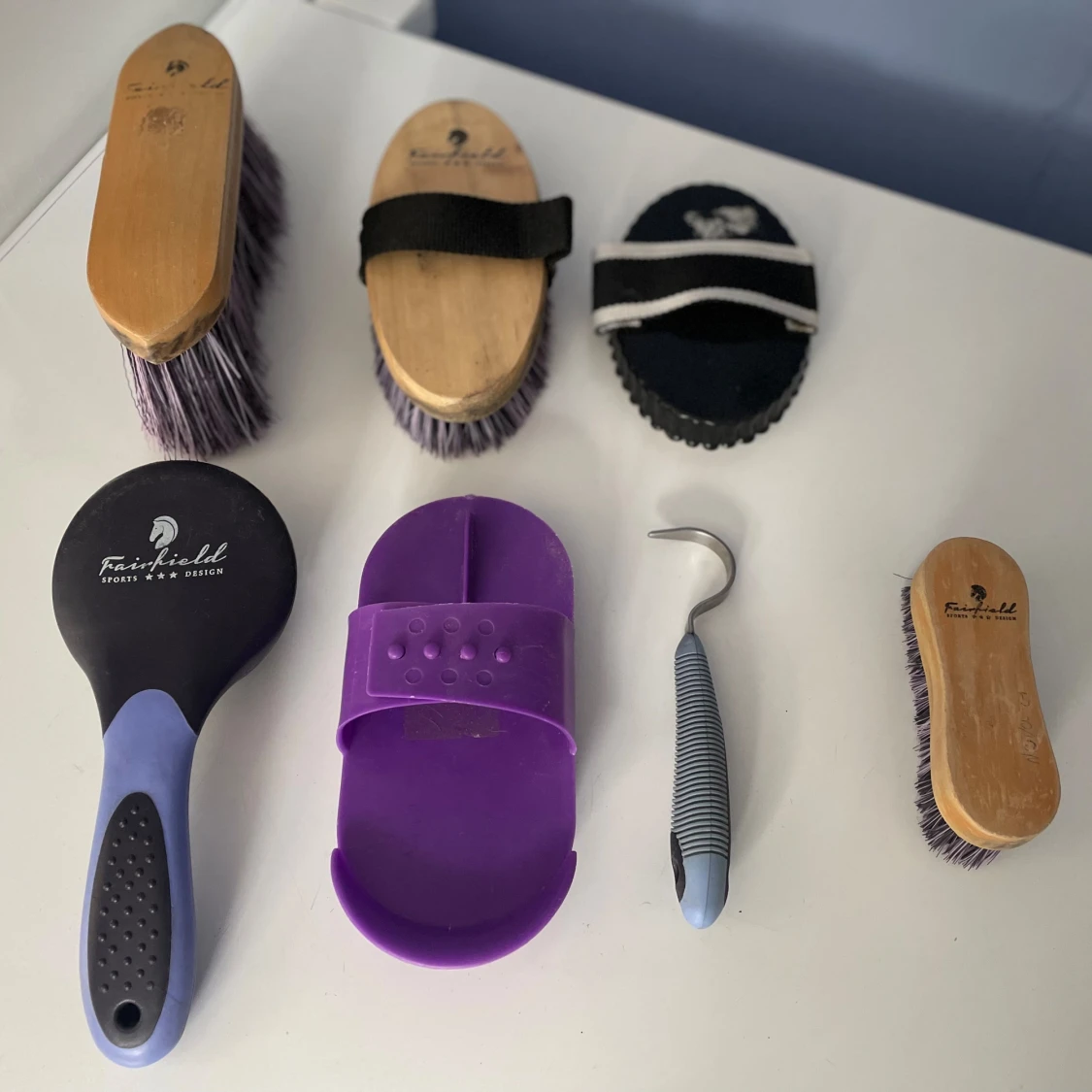 Blå axelväska från Fairfields - 91