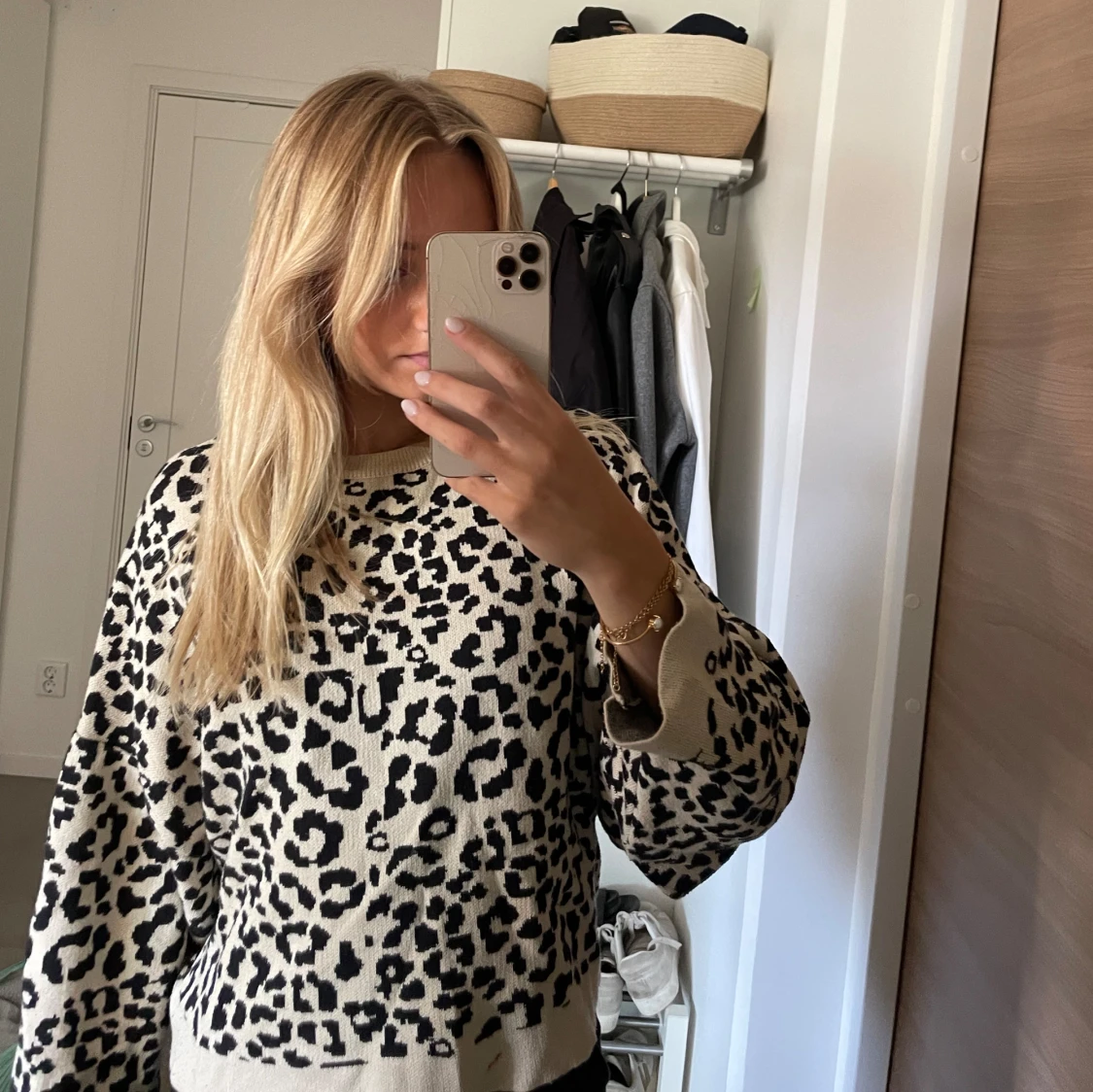 Leopardprintad tröja - 90